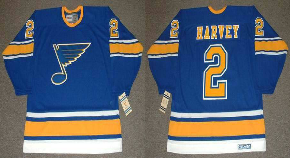 2019 Men St.Louis Blues #2 Harvey blue CCM NHL jerseys->st.louis blues->NHL Jersey